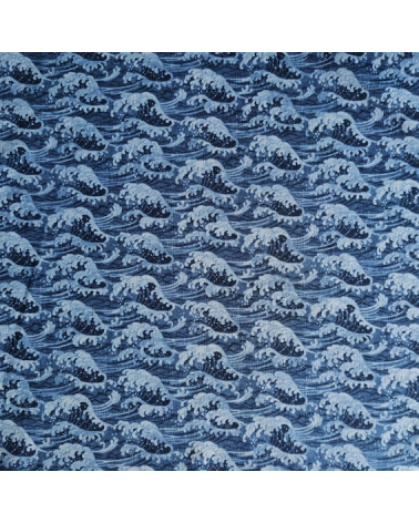 Tela de dobby japonés "nami denim".