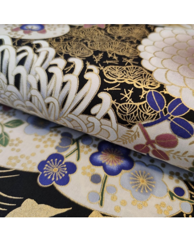 Japanese kiku fabric in pink tones.