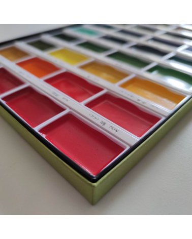 Acuarelas japonesas Kuretake Gansai Tambi 36 colores