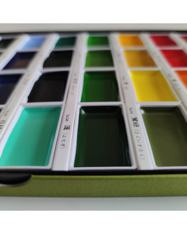 Acuarelas japonesas Kuretake Gansai Tambi 36 colores