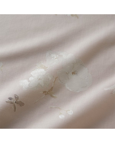 Japanese fabric NANI IRO by Naomi Ito in cotton-silk. 'New Morning' in very light dusty pink.