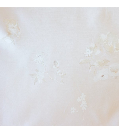 Japanese fabric NANI IRO by Naomi Ito in cotton-silk. 'New Morning' in very light dusty pink.