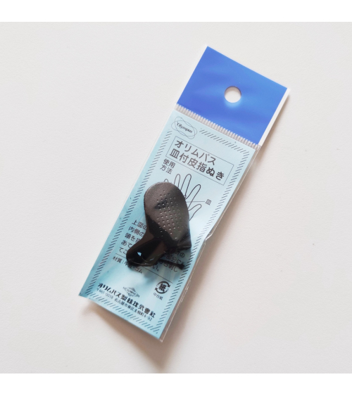 Leather thimble for sashiko (Japanese embroidery)