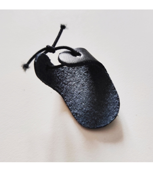 Dedal de cuero para sashiko (bordado japonés).