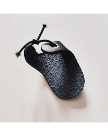 Dedal de cuero para sashiko (bordado japonés).