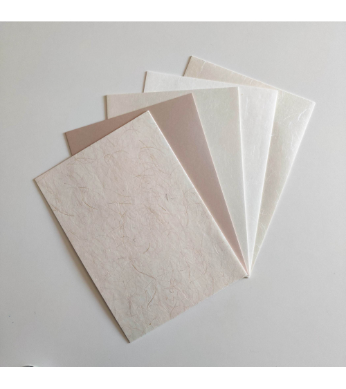 Papel Japonés washi AWAGAMI "Mix Natural" 50 hojas.