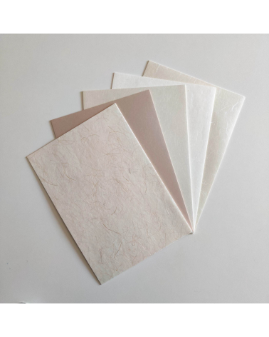 Papel Japonés washi AWAGAMI "Mix Natural" 50 hojas.