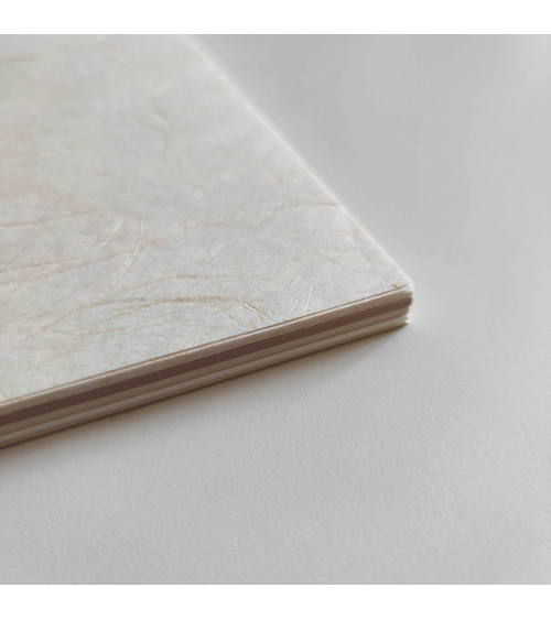 Japanese AWAGAMI washi paper 'Natural Mix' 50 sheets.