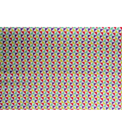 Tela japonesa. Shuriken multicolor