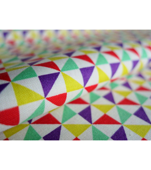 Tela japonesa. Shuriken multicolor