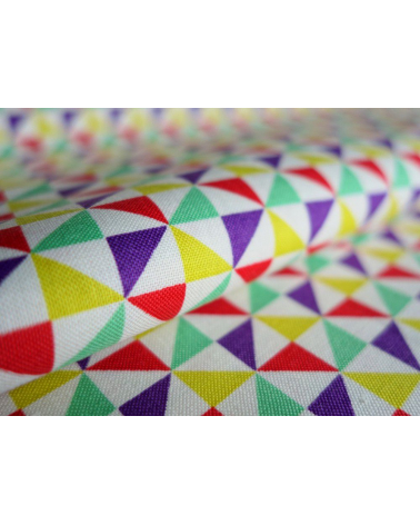 Tela japonesa. Shuriken multicolor