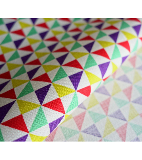 Tela japonesa. Shuriken multicolor