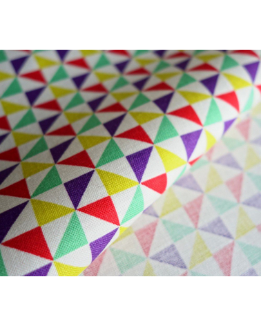 Tela japonesa. Shuriken multicolor