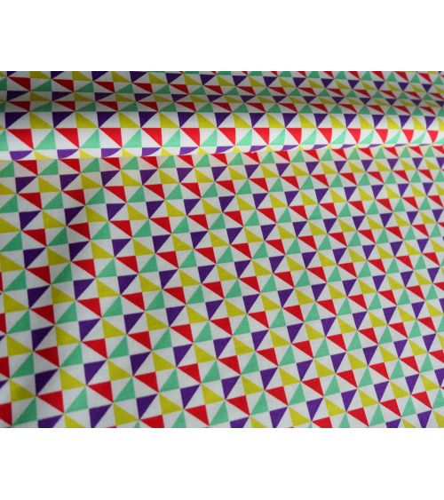 Tela japonesa. Shuriken multicolor