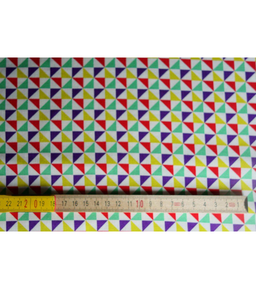 Tela japonesa. Shuriken multicolor