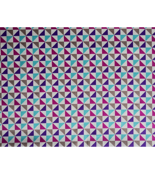 Tela japonesa. Shuriken tonos lilas