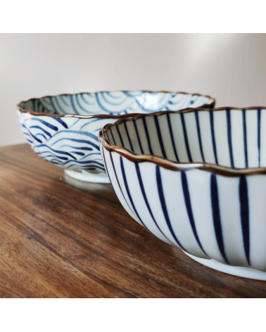 Hasami ceramic ramen set for two