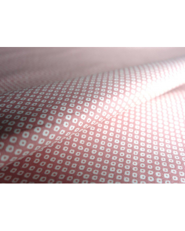 Tela japonesa. Shibori rosa palo