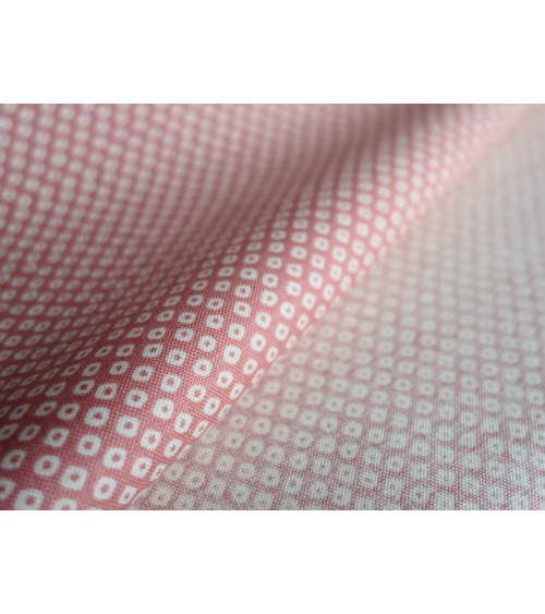 Tela japonesa. Shibori rosa palo