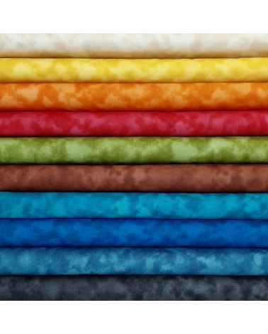 Kit precortado 10 telas japonesas "nebulosa" 50x55cm (fat quarter)
