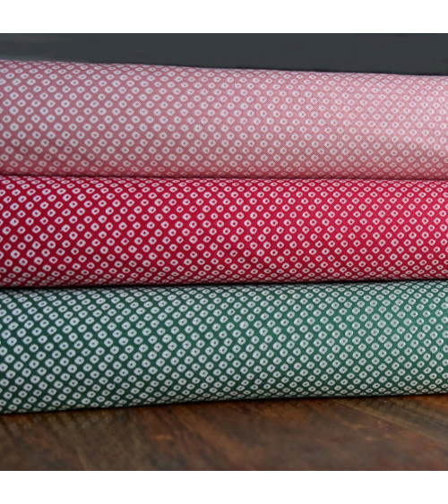 Tela japonesa. Shibori verde bosque