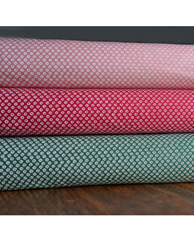 Tela japonesa. Shibori verde bosque