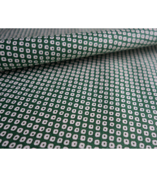 Tela japonesa. Shibori verde bosque