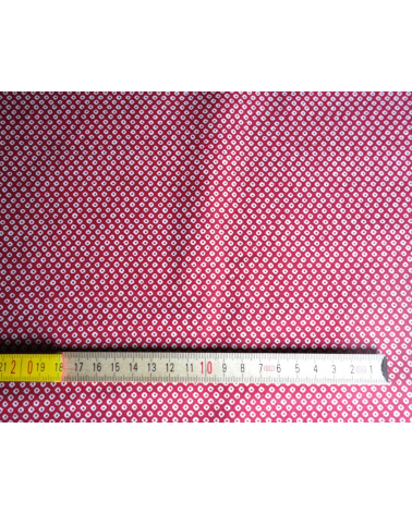Tela japonesa. Shibori rojo carmin