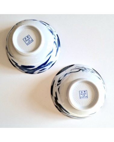 Set de donburi para dos "Dragones" con palillos.