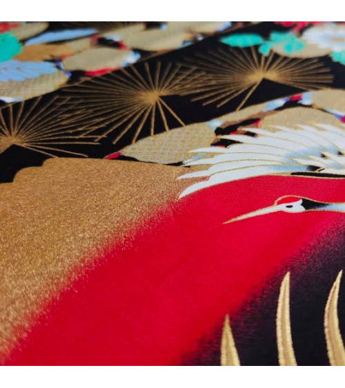 Japanese fabric Japanese landscape.