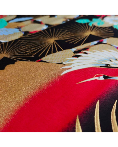 Japanese fabric Japanese landscape.