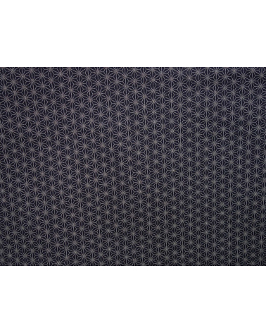 Tela japonesa. Asanoha sobre azul navy