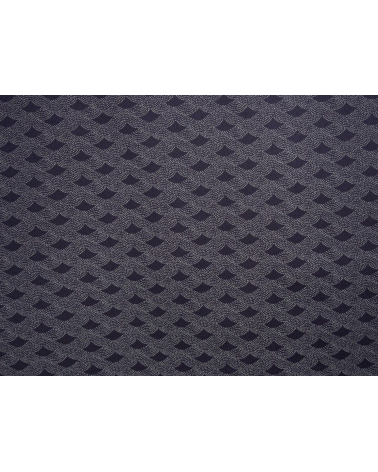 Tela japonesa. Seigaiha sobre azul navy